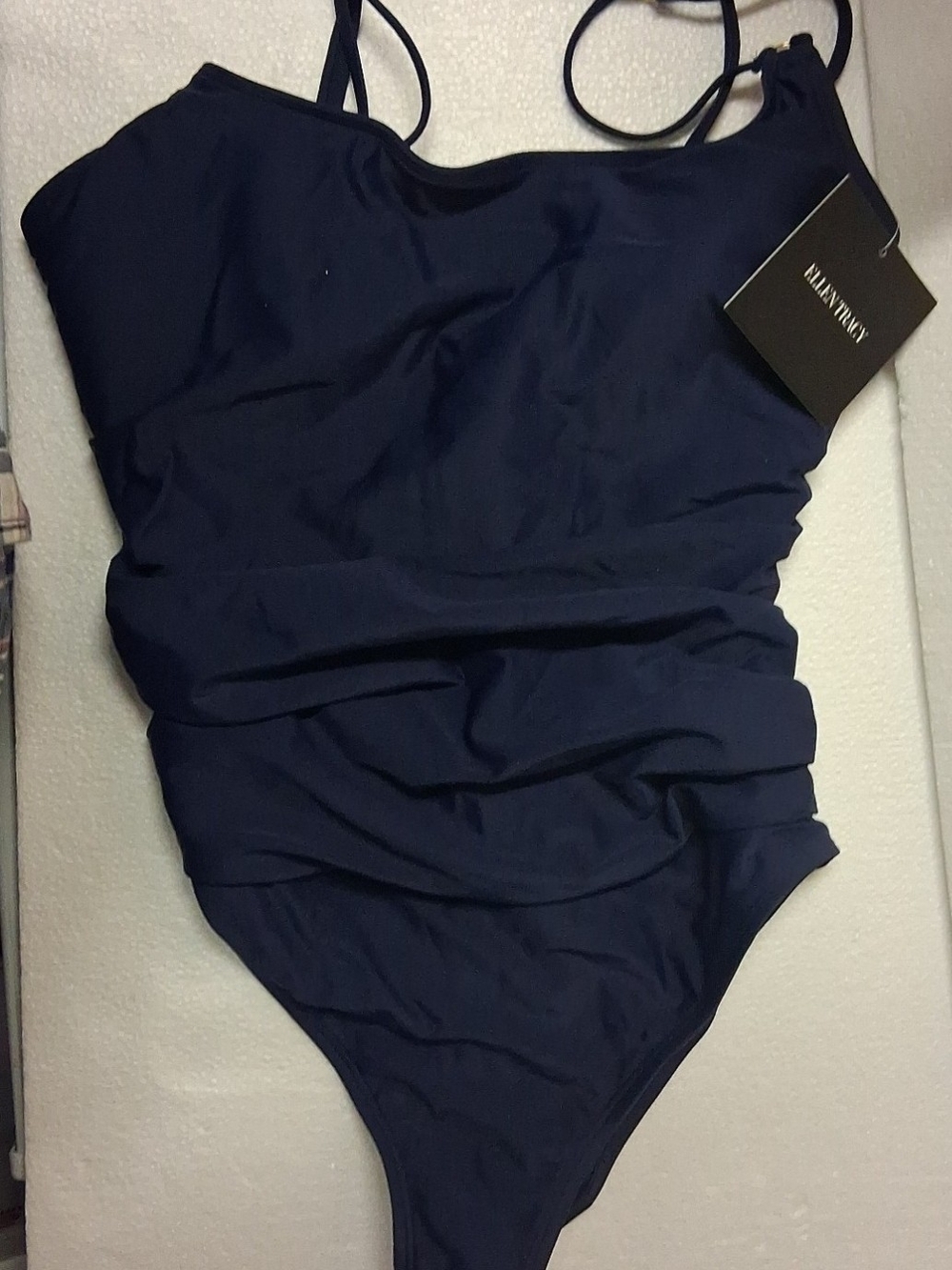 Ellen Tracy Navy One-Piece Swimsuit